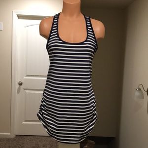 New balance  Blue and white striped-tank top